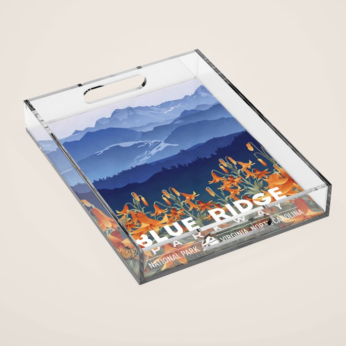 Blue Ridge Mountains Acrylic Tray Gallery Image 1