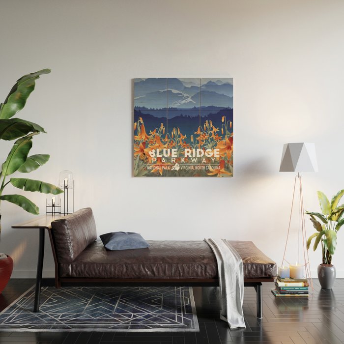 Blue Ridge Mountains Wood Wall Art Gallery Image 2