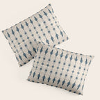 Indigo and Cream Shibori Pillow Sham Gallery Image 3