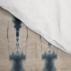 Indigo and Cream Shibori Comforter Gallery Image 4