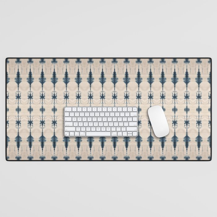 Indigo and Cream Shibori Desk Mat Gallery Image 1