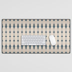 Indigo and Cream Shibori Desk Mat Gallery Image 1