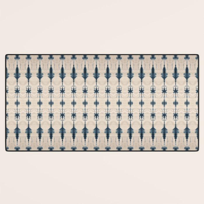 Indigo and Cream Shibori Desk Mat Gallery Image 3