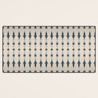 Indigo and Cream Shibori Desk Mat Gallery Image 3