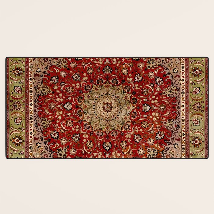 Antique Persian Vintage Rug Pattern Digital Art Desk Mat Gallery Image 3