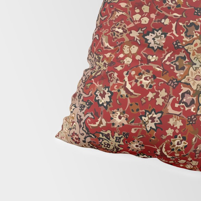 Antique Persian Vintage Rug Pattern Digital Art Pillow Sham Gallery Image 4