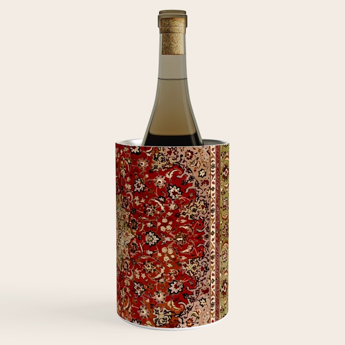 Antique Persian Vintage Rug Pattern Digital Art Wine Chiller Gallery Image 3