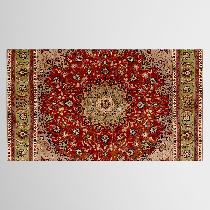 Antique Persian Vintage Rug Pattern Digital Art Tablecloth Gallery Image 2