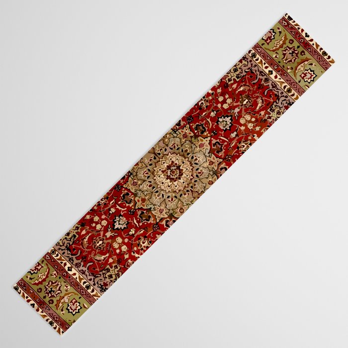 Antique Persian Vintage Rug Pattern Digital Art Table Runner Gallery Image 3