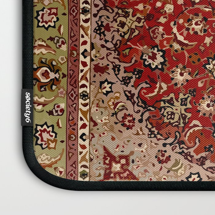 Antique Persian Vintage Rug Pattern Digital Art Laptop Sleeve Gallery Image 3