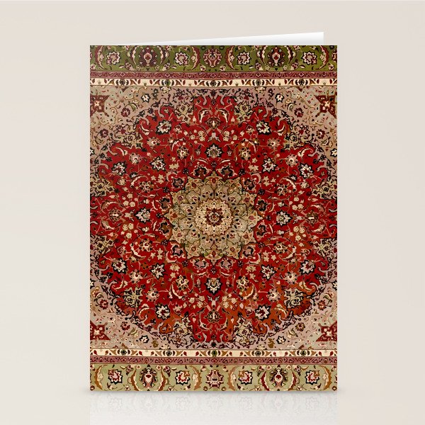 Antique Persian Vintage Rug Pattern Digital Art Stationery Card Gallery Image 2