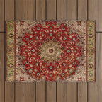 Antique Persian Vintage Rug Pattern Digital Art Outdoor Rug Gallery Image 1
