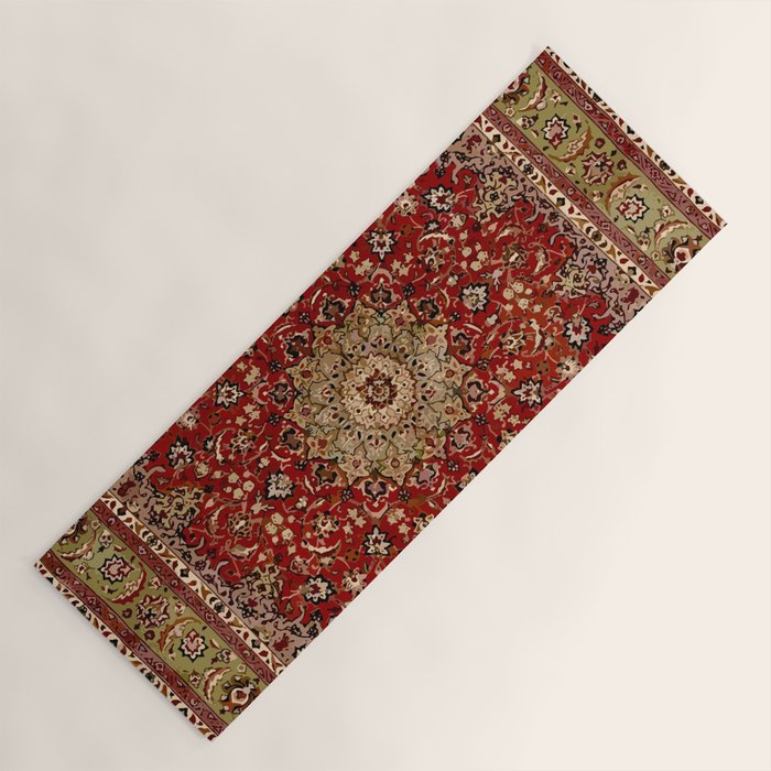 Antique Persian Vintage Rug Pattern Digital Art Yoga Mat Gallery Image 1