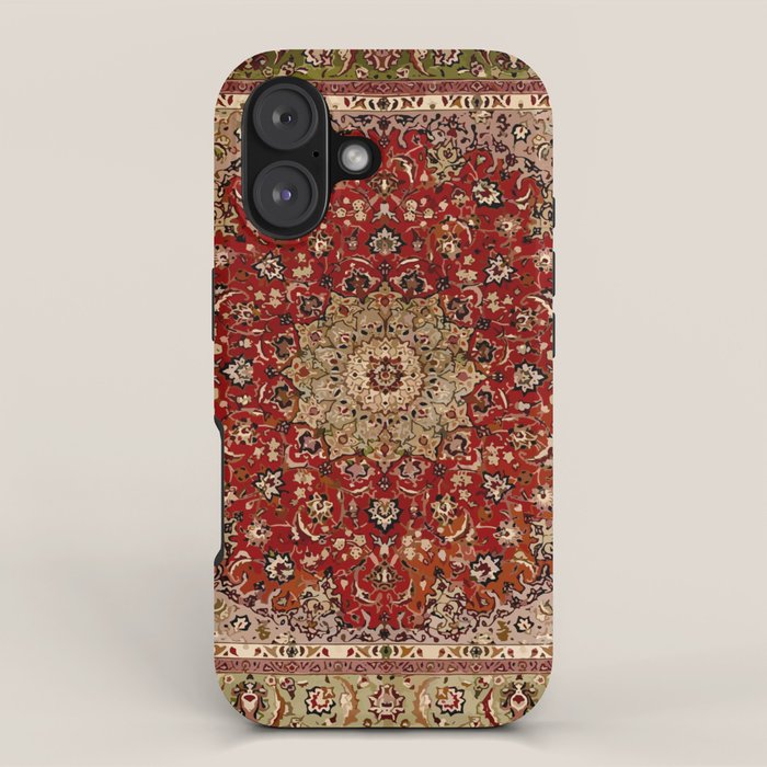 Antique Persian Vintage Rug Pattern Digital Art iPhone Case Gallery Image 1