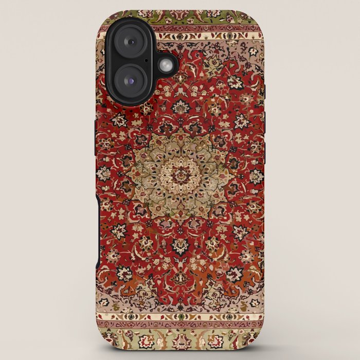 Antique Persian Vintage Rug Pattern Digital Art iPhone Case Gallery Image 5