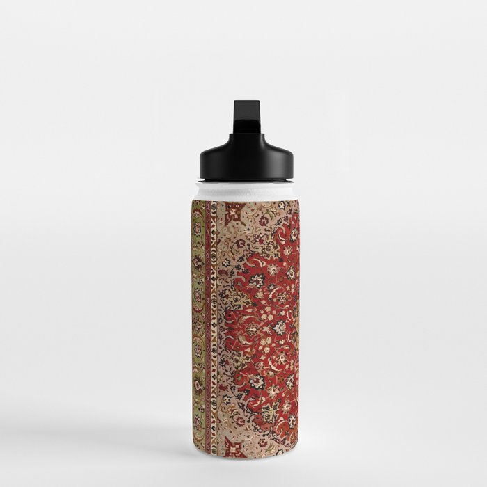 Antique Persian Vintage Rug Pattern Digital Art Water Bottle Gallery Image 3