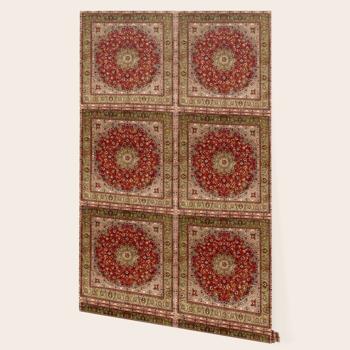 Antique Persian Vintage Rug Pattern Digital Art Wallpaper Gallery Image 2