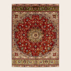Antique Persian Vintage Rug Pattern Digital Art Poster Gallery Image 4