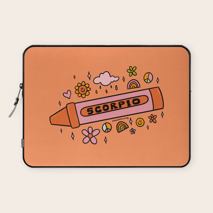 Scorpio Crayon Laptop Sleeve Gallery Image 1