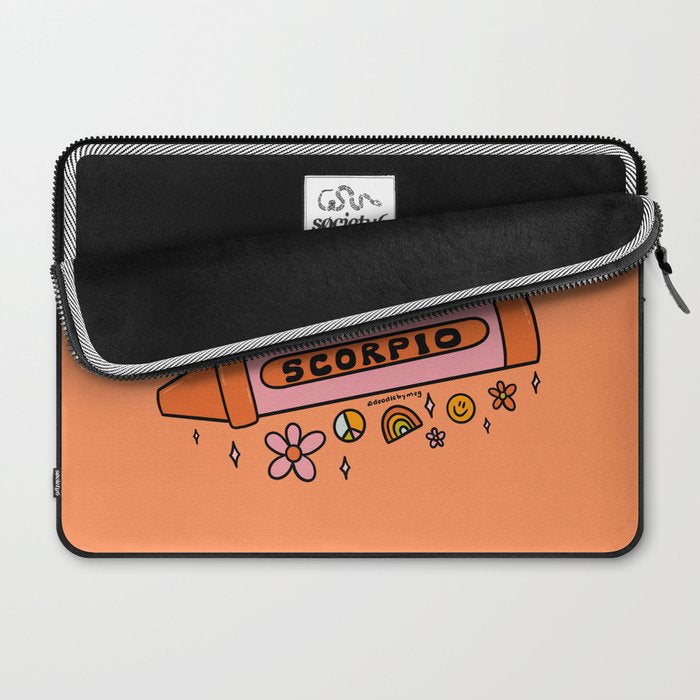 Scorpio Crayon Laptop Sleeve Gallery Image 2