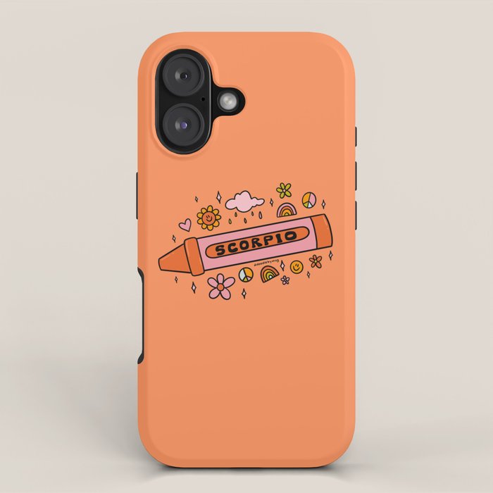 Scorpio Crayon iPhone Case Gallery Image 1