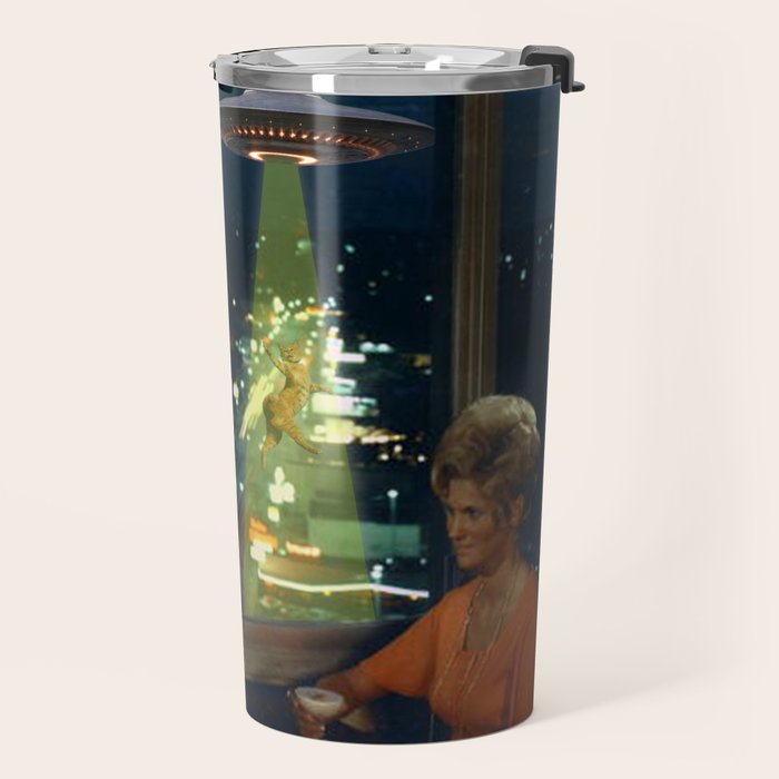Meow! Cat abduction Travel Mug Gallery Image 2