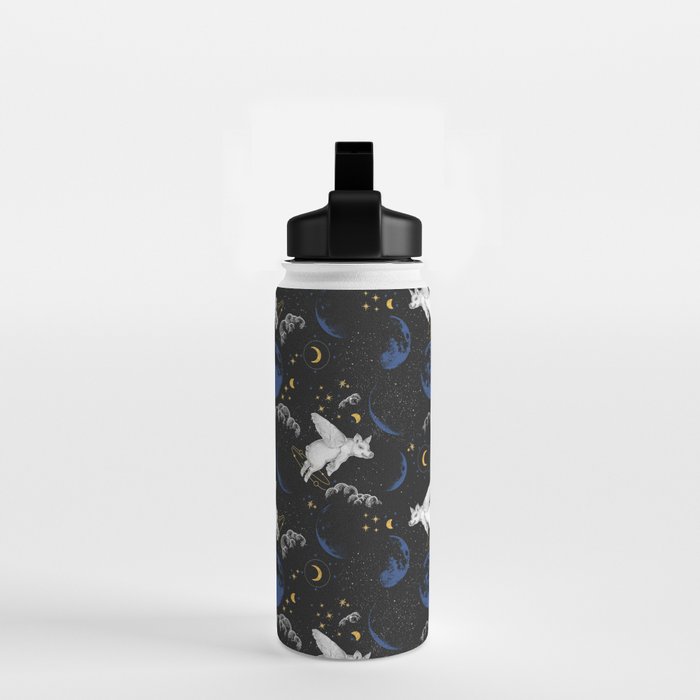 Celestial Pigs of the Night Sky A Water Bottle Gallery Image 2