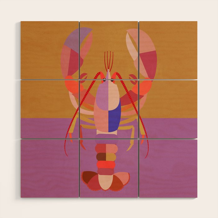 Abstract Lobster 2 Wood Wall Art Gallery Image 1