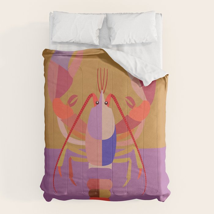 Abstract Lobster 2 Comforter Gallery Image 1