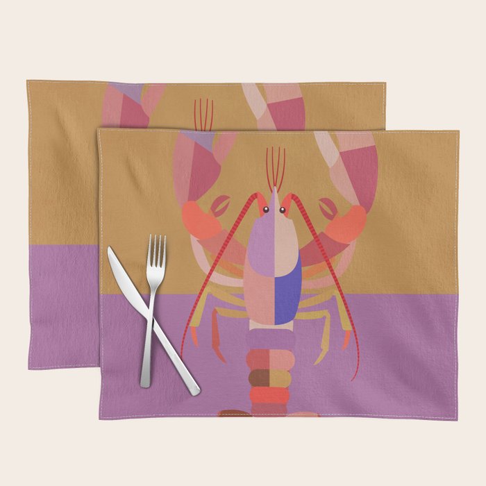 Abstract Lobster 2 Placemat Gallery Image 1