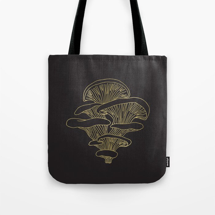 Gilded Oyster Mushroom Tote Bag Gallery Image 1