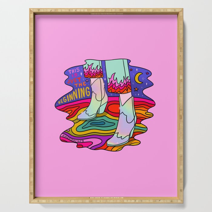 Just the Beginning Serving Tray Gallery Image 1