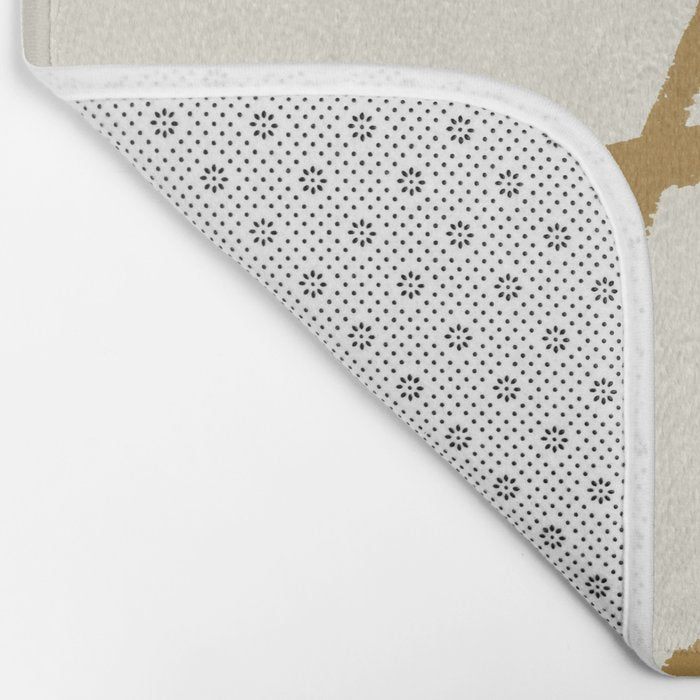 All For Love - Brush Script Typography Quote - Gold Bath Mat Gallery Image 2