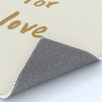 All For Love - Brush Script Typography Quote - Gold Rug Gallery Image 4