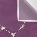 Virgo Zodiac Star Constellation Line Art Mauve Purple Wall Tapestry Gallery Image 3