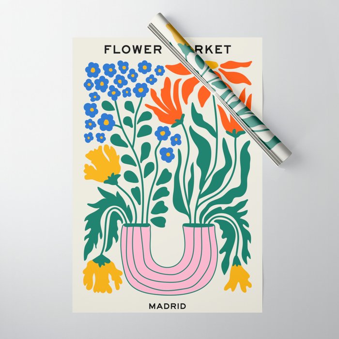 Flower Market 04: Madrid Wrapping Paper Gallery Image 1
