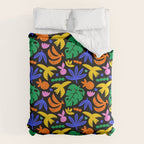 Colorful tropical summer nature art pattern Duvet Cover Gallery Image 6