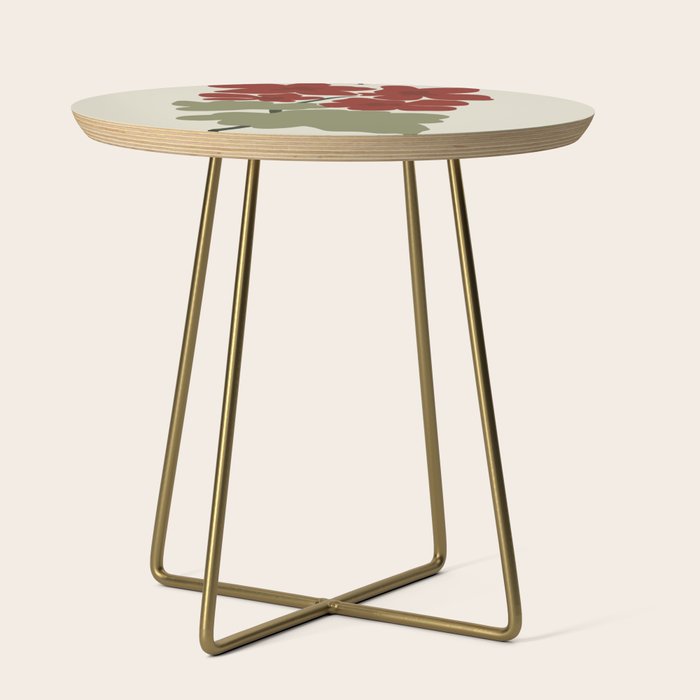 Scorpio red geranium  Side Table Gallery Image 1