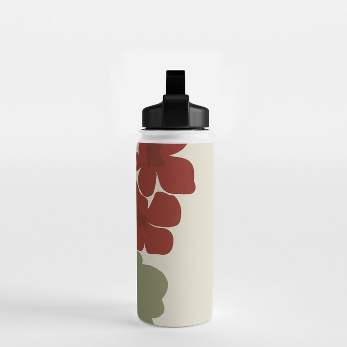 Scorpio red geranium  Water Bottle Gallery Image 2