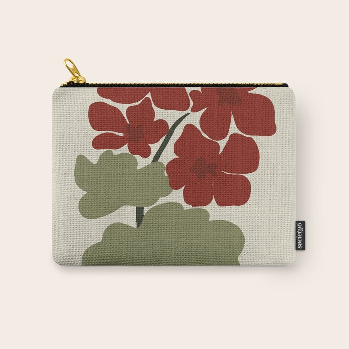 Scorpio red geranium  Carry All Pouch Gallery Image 1
