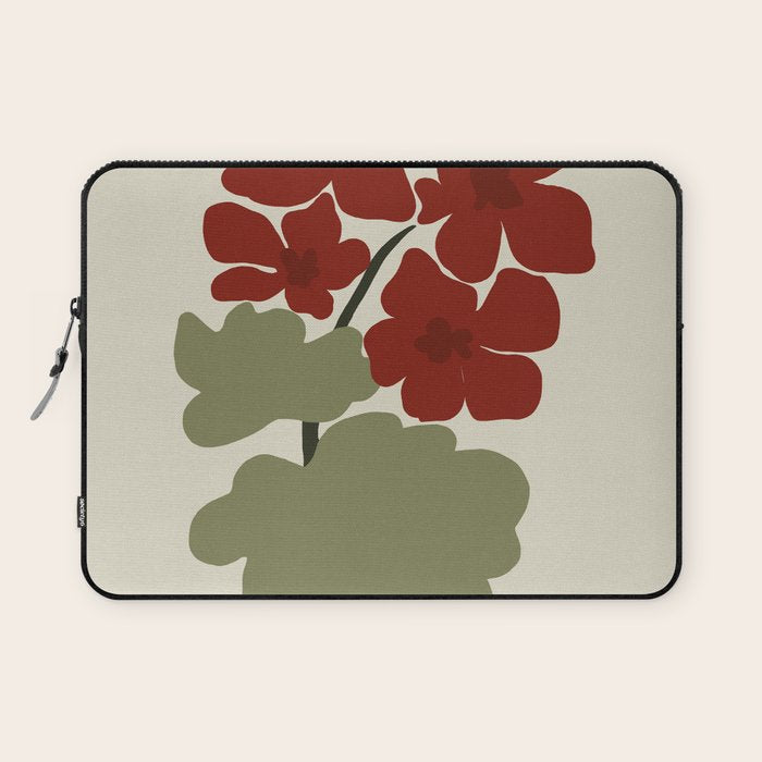 Scorpio red geranium  Laptop Sleeve Gallery Image 1