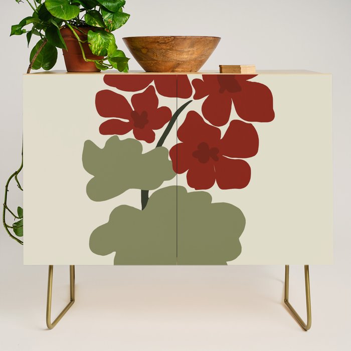Scorpio red geranium  Credenza Gallery Image 1