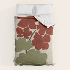 Scorpio red geranium  Comforter Gallery Image 6