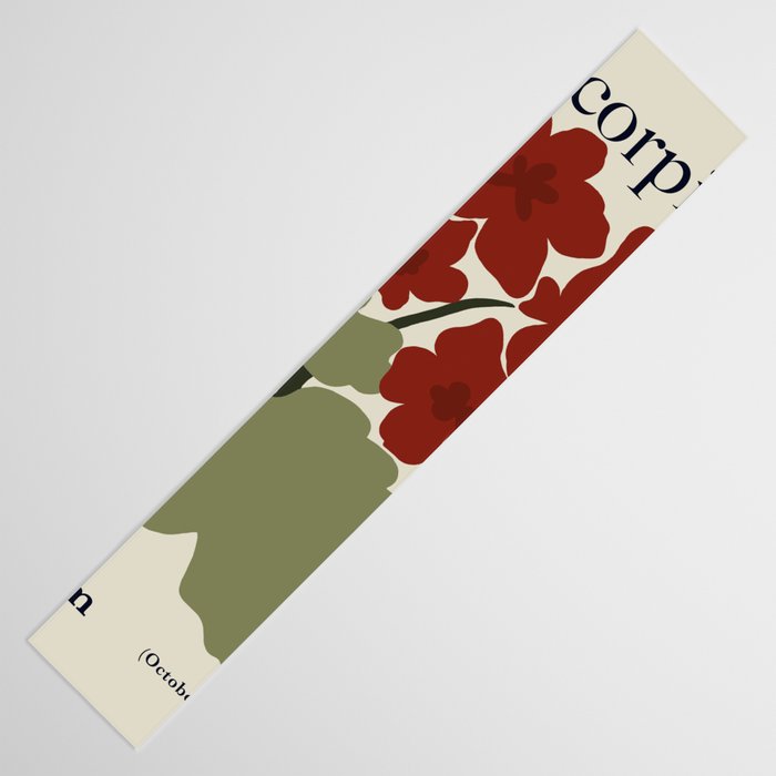 Scorpio red geranium  Table Runner Gallery Image 3