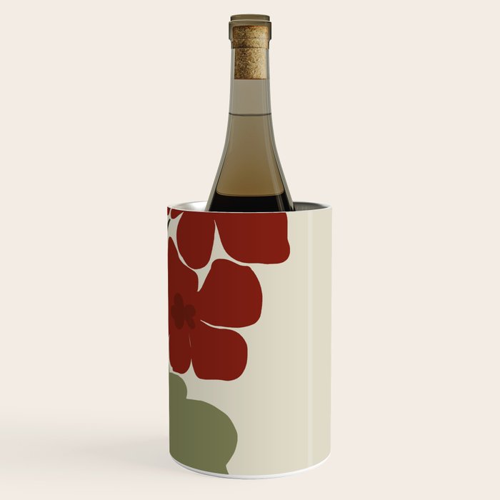 Scorpio red geranium  Wine Chiller Gallery Image 3