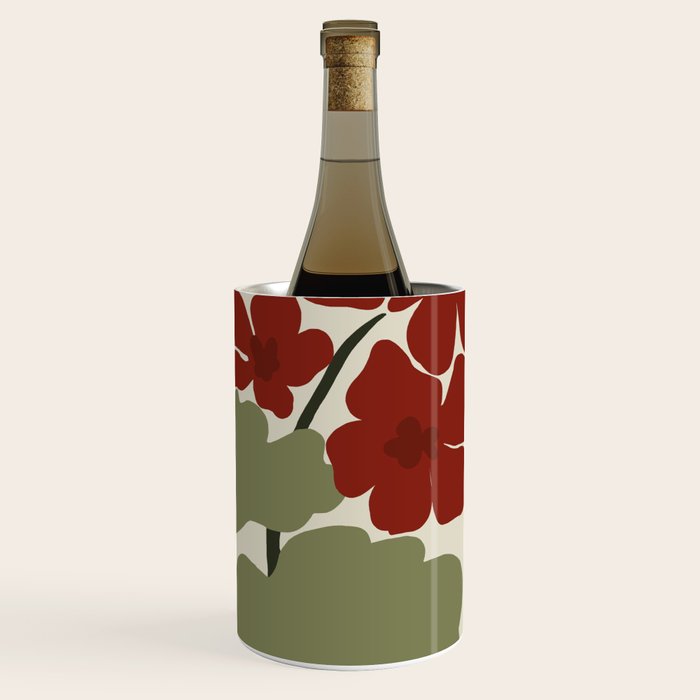 Scorpio red geranium  Wine Chiller Gallery Image 1