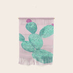 Cactus with pink flowers Wall Hanging Gallery Image 1