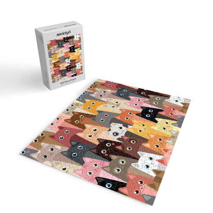 Cats Pattern Jigsaw Puzzle Gallery Image 2