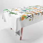Colorful dinosaur alphabet Tablecloth Gallery Image 1