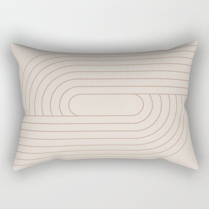 Oval Lines Abstract XXIX Rectangular Pillow Gallery Image 1